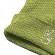 Load image into Gallery viewer, Beanie (organic ribbed) @Peace
