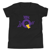 Load image into Gallery viewer, 10k LaQes MN Pride Purple/Gold Youth T-Shirt